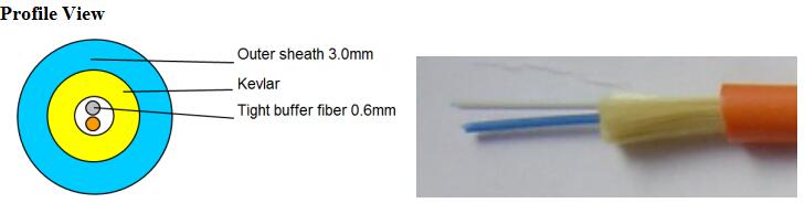 OM3 LC Uniboot Fiber Optic Patch Cord