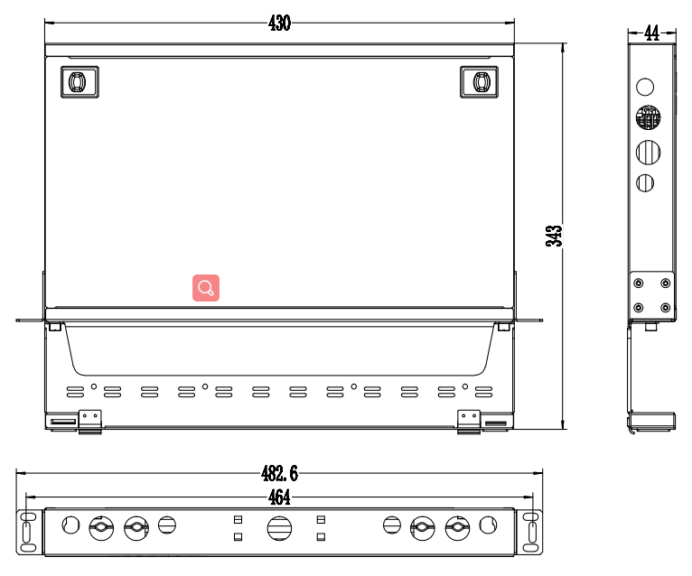 12 24 48 96 fiber High density MTP MPO Rack Mounted fiber optic patch panel