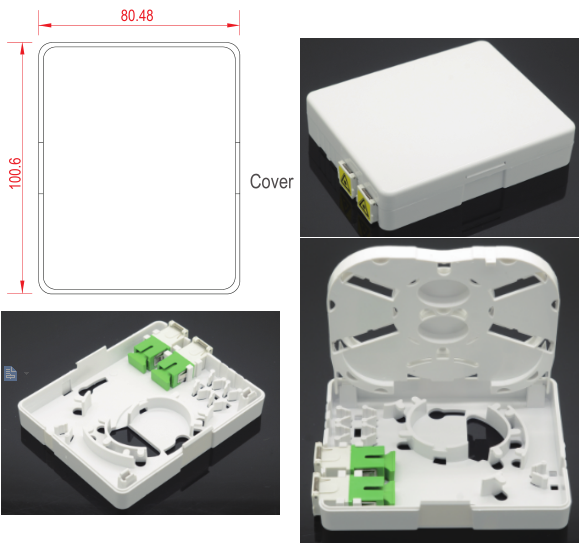 2 Port FTTH ATB Access Terminal Box SC LC APC UPC