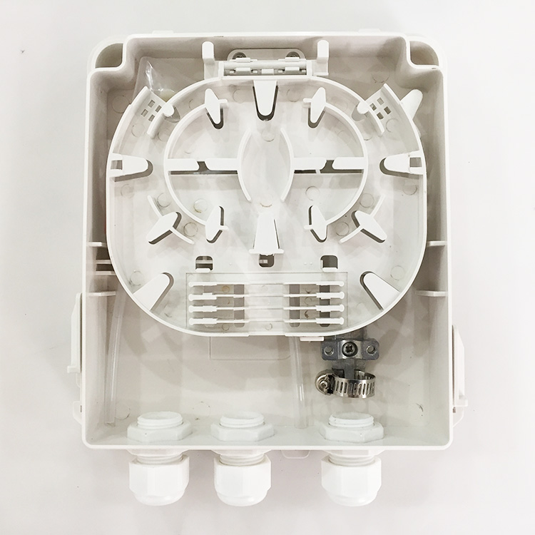 Wall Mount 8 Core Fiber Optic Termination Box for FTTH