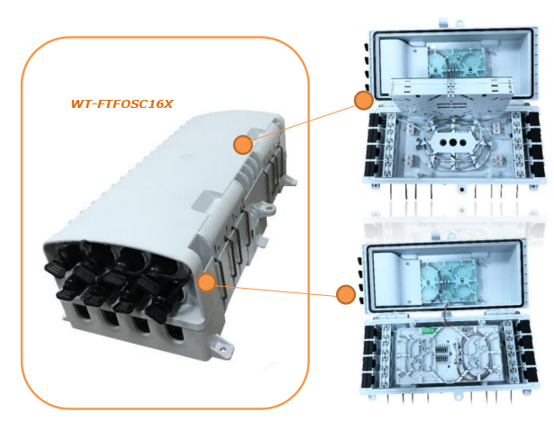 12-144 cores fiber distribution terminal box for FTTx network