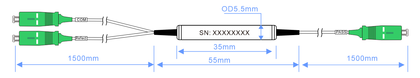 1550nm Optical Fiber Filter CWDM Module