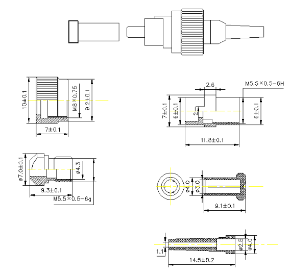 FC Fiber optic Connector