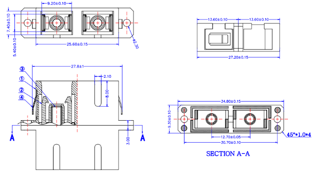 SC Fiber Optic Adapter