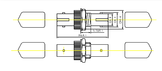 ST Fiber Optic Adapter