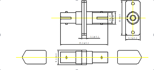 ST Fiber Optic Adapter