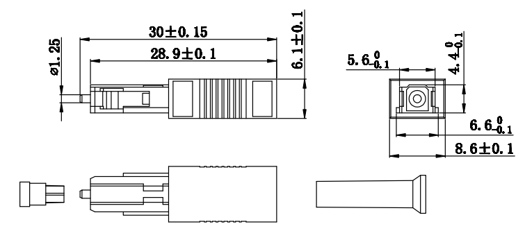 Fiber Optic Attenuator MU Plug-in type