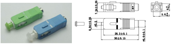 SC FC ST LC MU type single mode plug type Fiber optic Terminator