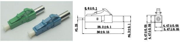 SC FC ST LC MU type single mode plug type Fiber optic Terminator