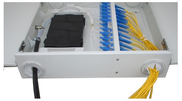 indoor Fiber optic wall mount patch panel