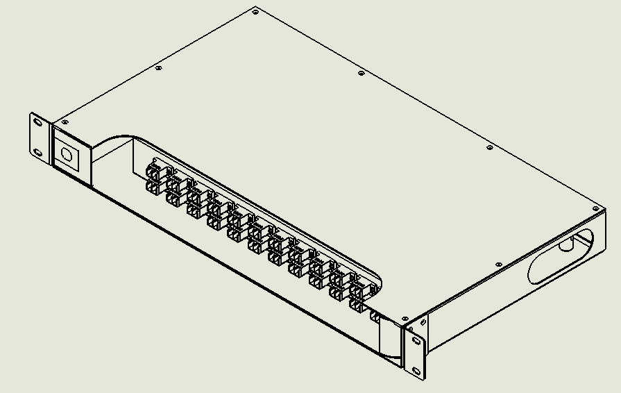 24 Port Side pull Drawer Type fiber optic patch panel