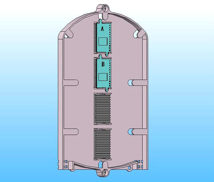 24 Core 2 In 2 Out Acid Proof Metal Opgw Dome Splice Closure