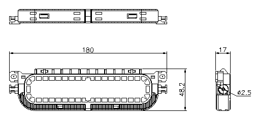 Fiber optic Drop Cable Fusion Splice Protection Box for FTTH