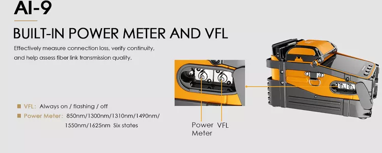 Ai-9 fiber optic splicing machine Fusion Splicer