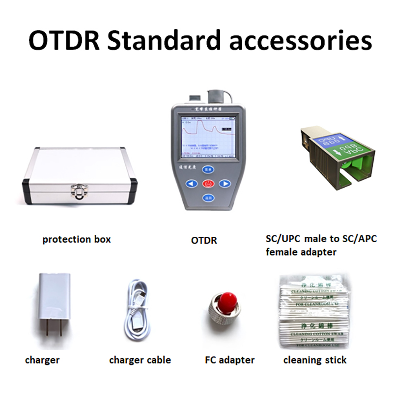 4 in 1 Mini Handheld OTDR For FTTH Network CATV