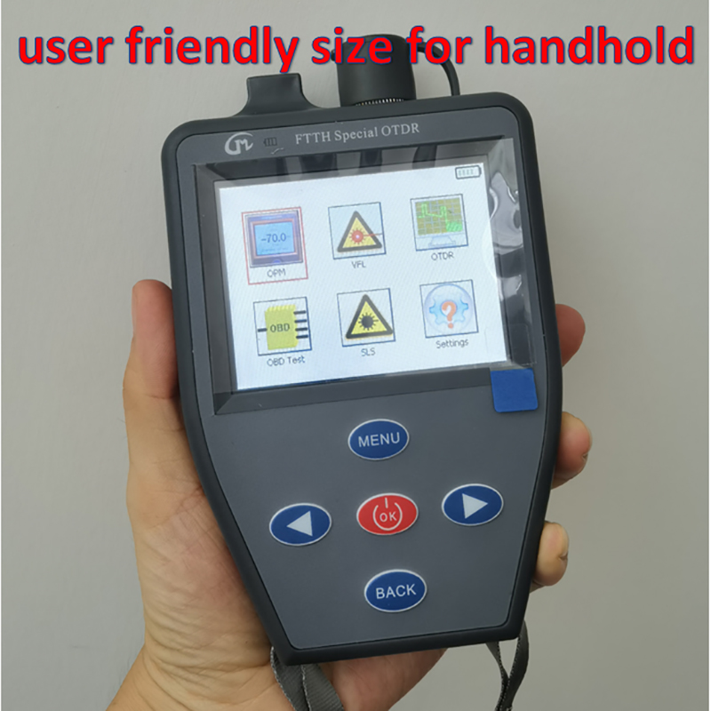 4 in 1 Mini Handheld OTDR For FTTH Network CATV