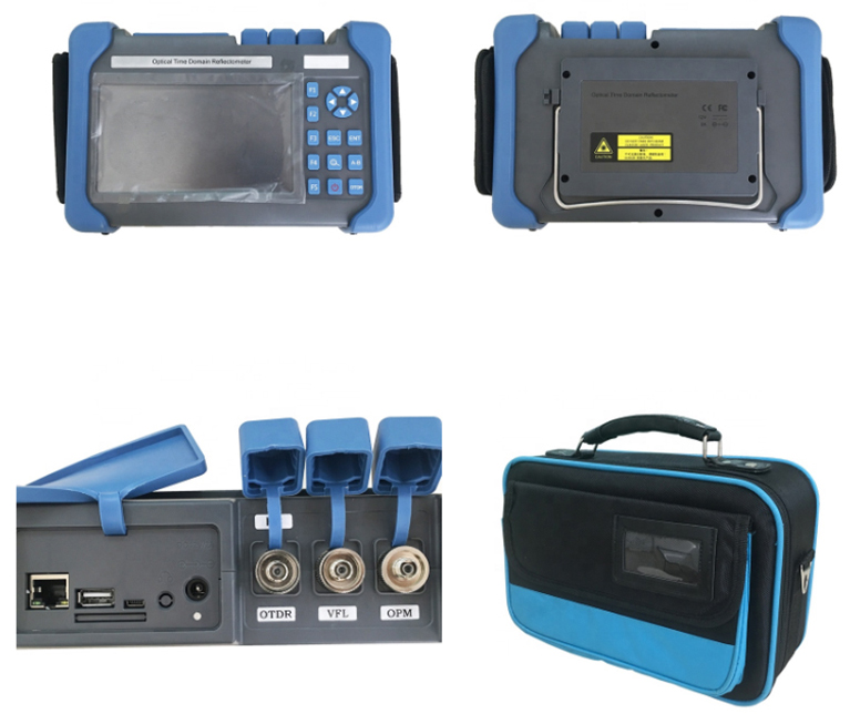 Single Mode Multimode Handheld OTDR with PON Network Test and Visual Fault Locator