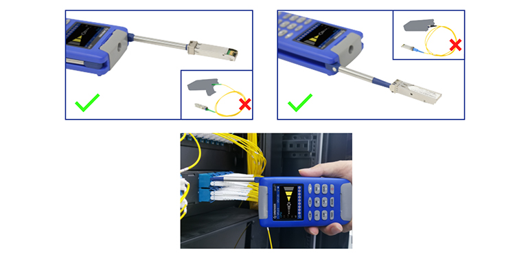 Non contact optical detection equipment multi-function tester for VFL power meter network cable RJ45 line finder