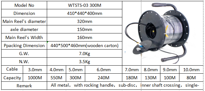 Flipping Portable Type Tactical Fiber Optic Cable Reel