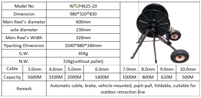 Metal Trolley Type Tactical Fiber Optic Cable Reel