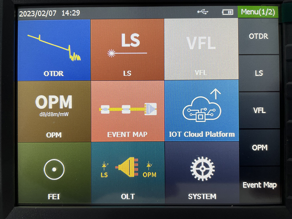 1310nm 1550nm SM MM Multi-function OTDR with VFL LS and OPM function