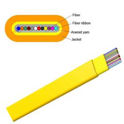 GJFDKBV Indoor Flat Optical Fiber Ribbon Cable