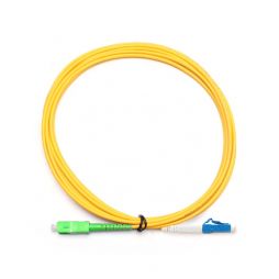 SC APC to LC UPC Simplex Singlemode 9/125μm OS2 Fiber Optic Patch Cord