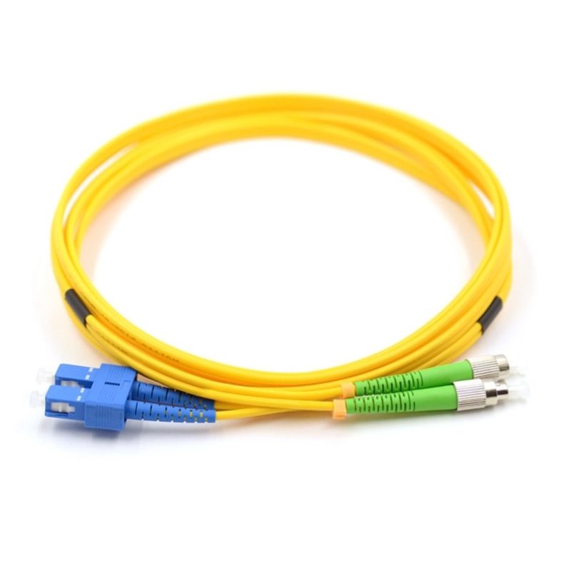 SC UPC to FC APC 9/125μm Duplex Singlemode OS2 Fiber Optic Patch Cable