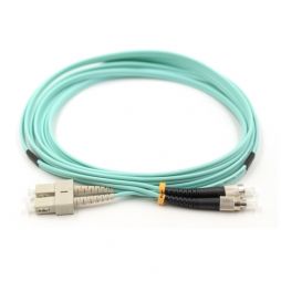 SC UPC to FC UPC 50/125μm Multimode Duplex OM3 OM4 Fiber Optic Patch Cable