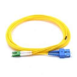 SC UPC to LC APC 9/125μm Singlemode Duplex OS2 Fiber Optic Patch Cable