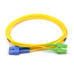 SC UPC to SC APC 9/125μm Singlemode Duplex OS2 Fiber Optic Patch Cable