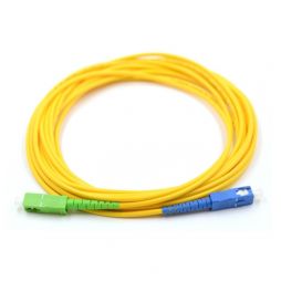 SC UPC to SC APC 9/125μm Singlemode Simplex OS2 Fiber Optic Patch Cable