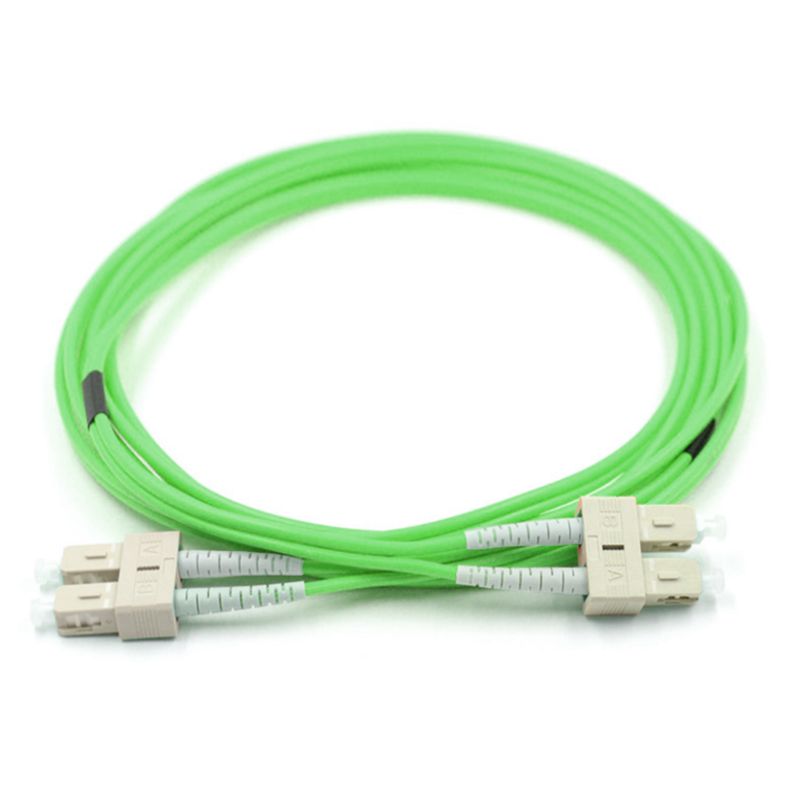 SC UPC to SC UPC 50/125μm Multimode Duplex OM5 Fiber Optic Patch Cable