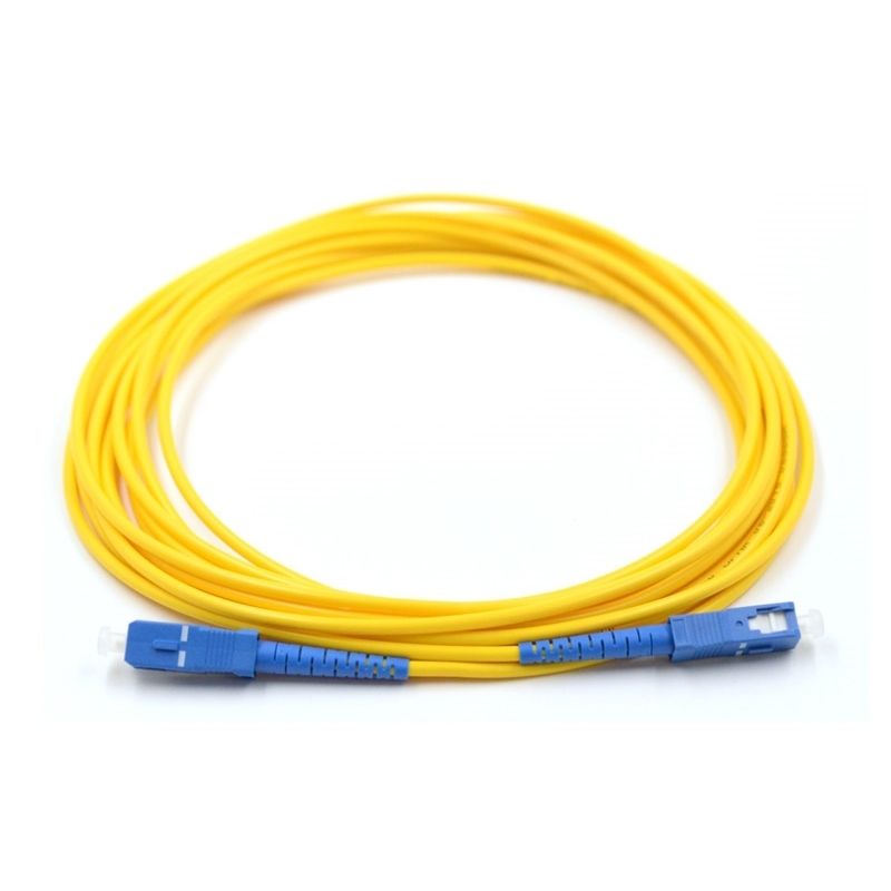 SC UPC to SC UPC 9/125μm Singlemode Simplex OS2 Fiber Optic Patch Cord