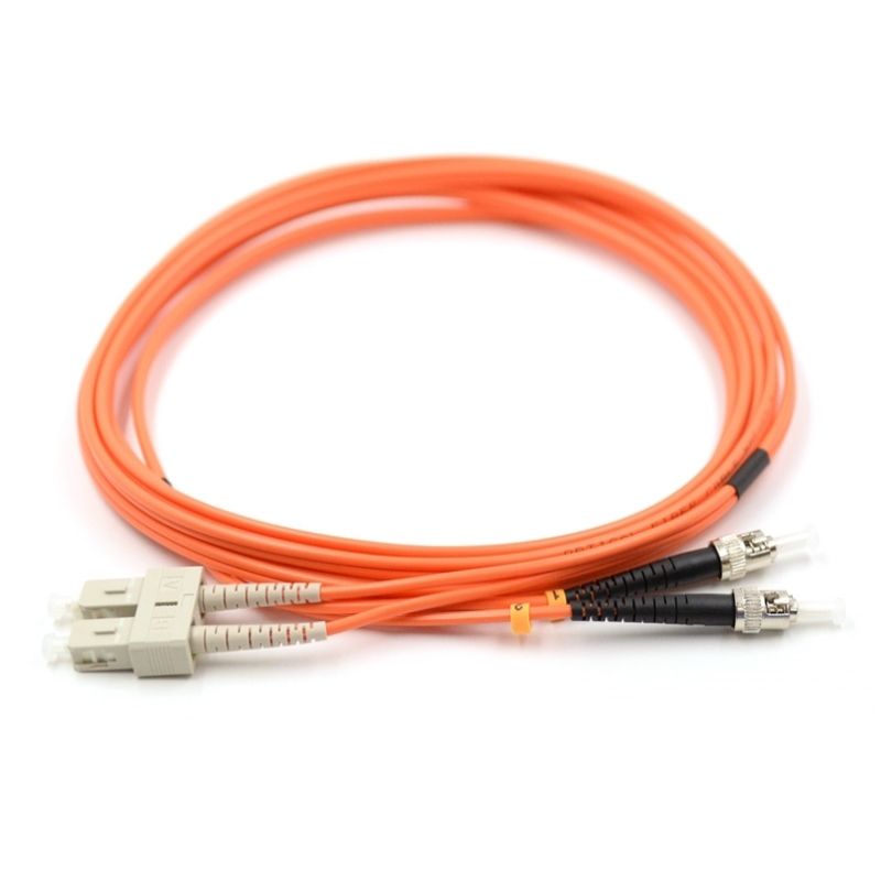 SC UPC to ST UPC 62.5/125μm Multimode Duplex OM1 Fiber Optic Patch Cable