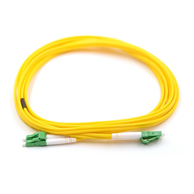 LC APC to LC APC 9/125μm OS2 Singlemode Duplex Fiber Optic Patch Cord