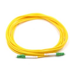 LC APC to LC APC 9/125μm OS2 Singlemode Simplex Fiber Optic Patch Cord