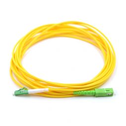 LC APC to SC APC 9/125μm OS2 Singlemode Simplex Fiber Optic Patch Cord