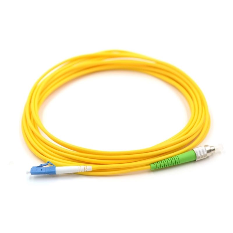 LC UPC to FC APC 9/125μm OS2 Singlemode Simplex Fiber Optic Patch Cable