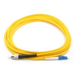 LC UPC to FC UPC 9/125μm OS2 Singlemode Simplex Fiber Optic Patch Cord