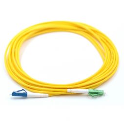 LC UPC to LC APC 9/125μm OS2 Singlemode Simplex Fiber Optic Patch Cable