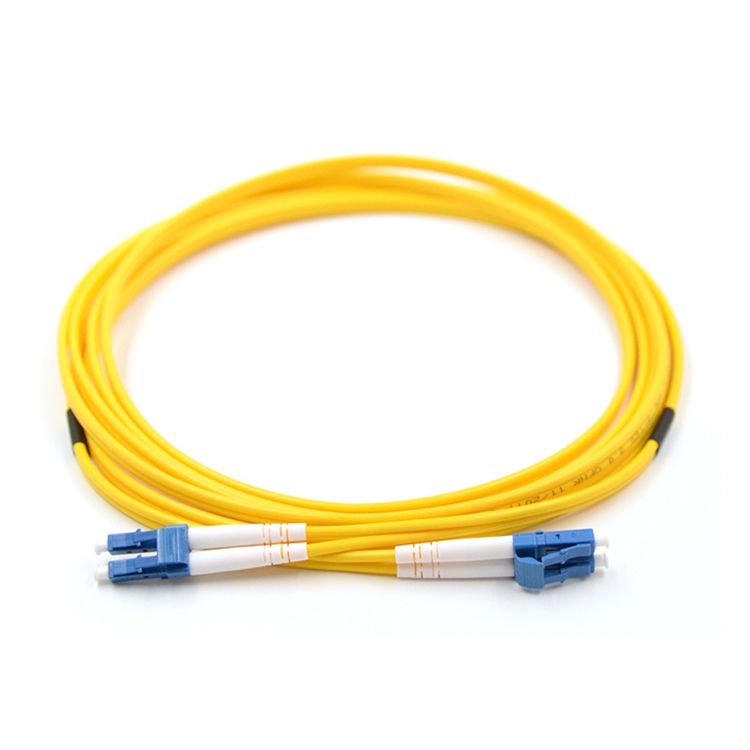 LC UPC to LC UPC 9/125μm OS2 Singlemode Duplex Fiber Optic Patch Cord