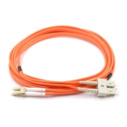 LC UPC to SC UPC 62.5/125μm OM1 Multimode Duplex Fiber Optic Patch Cable