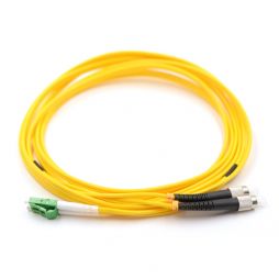 FC UPC to LC APC 9/125μm OS2 Singlemode Duplex Fiber Optic Patch Cable