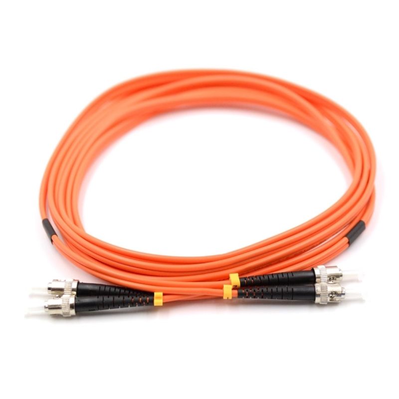 ST UPC to ST UPC 62.5/125μm OM1 Multimode Duplex Fiber Optic Patch Cable