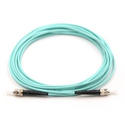 ST UPC to ST UPC 50/125μm OM3 Multimode Simplex Fiber Optic Patch Cable