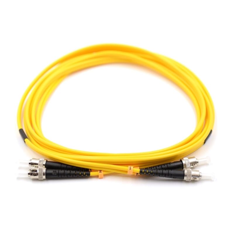 ST UPC to ST UPC 9/125μm OS2 Singlemode Duplex Fiber Optic Patch Cable