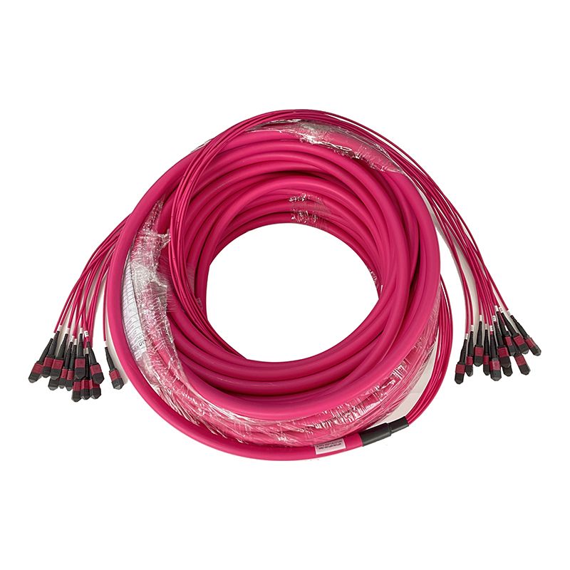 Male MPO to MPO 96 core 144 core OM4 Fanout MTP MPO fiber optic Patch Cord cable