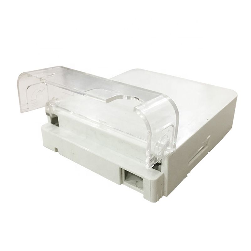 Transparent dust cap 1 2 core ftth fiber optic termination box