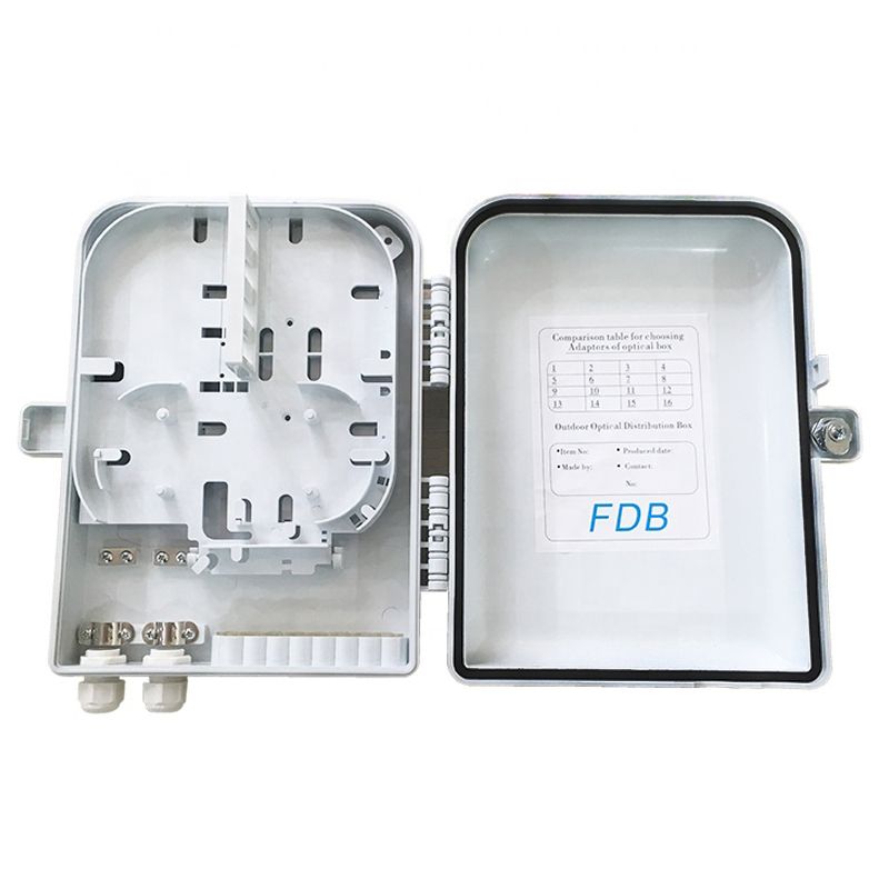 16 Core Fiber optic terminal Box FTTH Outdoor Pole Wall Mounted Waterproof